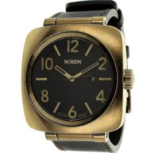 Nixon Watches Men's Volta Black Dial Black Leather Black Leather Blac