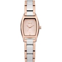 Oasis Women's Quartz Watch With Rose Gold Dial Analogue Display And Rose Gold Other Bracelet B1370