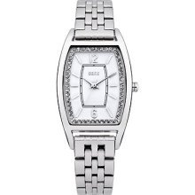 Oasis Women's Quartz Watch With White Dial Analogue Display And Silver Other Bracelet B1351