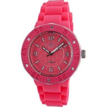 Oceanaut Oc0212 Women's Watch Ceramic Case Rubber Bracelet Pink Tone Dial