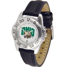 Ohio University Bobcats OU Womens Leather Wrist Watch