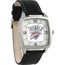 Oklahoma City Thunder wrist watch : Oklahoma City Thunder Leather Banded Retro Watch