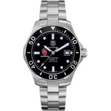 Oklahoma Men's TAG Heuer Automatic Aquaracer w/ Black Beze