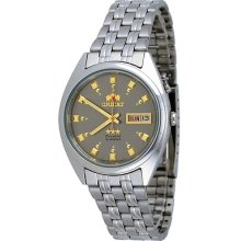 Orient Fem0401nk Men's Tri Star Grey Dial Standard Automatic Watch