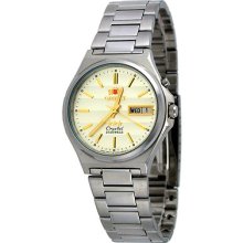 Orient Fem5m012c Men's Tri Star Champagne Dial Standard Automatic Watch