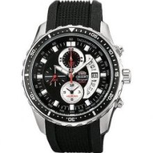 Orient Quartz Mens Scuba Dive Chronograph Watch TT0Q003B