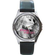 Paris HiltonUnisex Silver-Tone Round Metal Watch 29