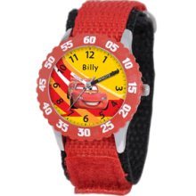 Personalized Kid's Disney Stainless Steel Cars Time Teacher Watch