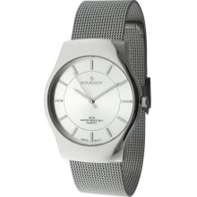 Peugeot Men's Mesh Bracelet Watch - Silver