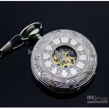 Pocket Watch Vintage Jewelry Alloy Necklace Stainless Steel Rome Mac