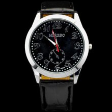 Popular Quality Fashion Mens Boy Leatheroid Quartz Wrist Watch Watches