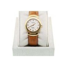 Pre-Owned Rolex Cellini Quartz 6621 18K YG Ladies Watch on Leather