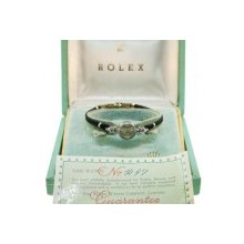 Pre-Owned Rolex Vintage 4197 Ladies Watch on Leather Cord