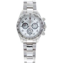 Preowned Mens Rolex White Gold Daytona 116509 With Original Box And Papers