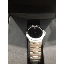 Preowned Movado Men's Museum Large Black Dial Stainless Steel 01.1.14.1032 4