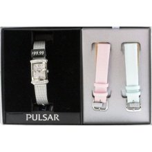 Pulsar Peg641x Ladies Multicolor Steel Bracelet Stainless Steel Case Watch