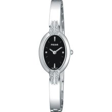 Pulsar Silver Tone Crystal Watch - Made With Elements -