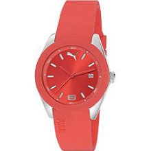 Puma Dark Orange Pu102712007 Women'S Pu102712007 Grip Analog Watch