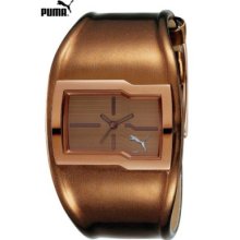 Puma Ladies Watch Rose Gold Shine With Stones