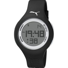 PUMA Men's PU910801017 Loop Large Digital Black White Watch