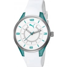 Puma Pu911002004 Fusion White Turquoise Watch