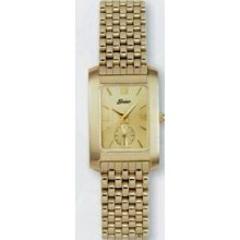 Quartzline Classic Ladies Gold Watch With Individual Steel Link Bracelet