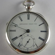 Rare Waltham Appleton Tracy Pre Civil War Pin Plate Key Wind Pocket Watch, 1858