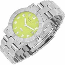 Raymond Weil Designer Women's Watches, Parsifal W1 - Women's Lime Dial Stainless Steel Date Watch