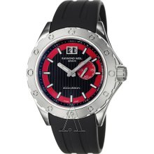 Raymond Weil Rw Sport Black Rubber Men's Swiss Luxury Date Watch 8300-sr1-20041