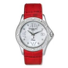 Raymond Weil Women's Tango Diamond Watch #5590-S4S-97650 (Red)