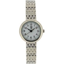 Realm Ladies Round Quartz Analogue Silver Tone Bracelet Strap Watch Rb-24l