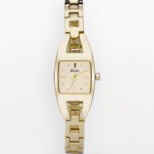 Relic Folio Gold-Tone Watch