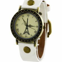 Retro Quartz La Tour Eiffel Dial Women's Ladies Fashion Wrist Watch Watches