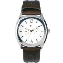 River Island Round Face Watch Brown