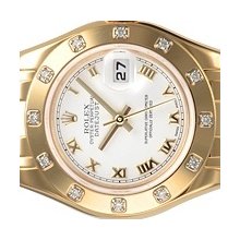 Rolex Masterpiece Ladies 18kt Yellow Gold White Roman 80318