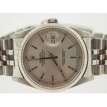 Rolex Mens SS Datejust Circa 2000.