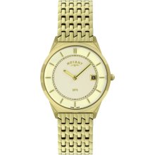 Rotary Gold Plated Bracelet GB08002/03 Watch