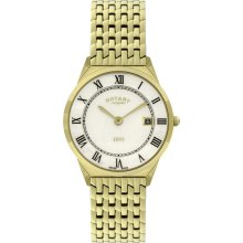 Rotary Gold Plated Bracelet GB08002/01 Watch