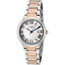 Rotary Savanna Lb02528-01 Ladies Rrp Â£330 Date Mineral Glass Watch