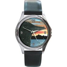 Round Metal Wrist Watch from art Bird 30 Crow Raven