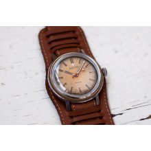 Russian watch Soviet watch Men watch Mechanical watch - leather strap -rare watch - USSR 