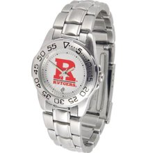 Rutgers Scarlet Knights Womens Steel Sports Watch