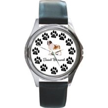 Saint Bernard Unisex Round Metal Watch Gift model 17708106 - Metal