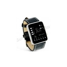 sample fashion watch popular multicolor binary led watch red yellow bi