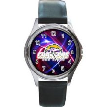 San Diego Chargers Unisex Silver-Tone Round Metal Watch 07