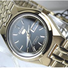 Seiko 5 Automatic Golden Stainless Steel Syma06k1 Wr50m