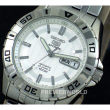 Seiko 5 Sports Men Automatic Steel 100m Watch Snzh73j1 Made In Japan