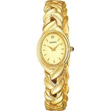 Seiko Gold-Tone Diamond Ladies Watch SUJ216