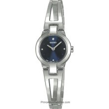 Seiko Ladies Bangle Style Watch - Stainless Blue Face SUJ703