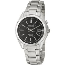 Seiko Men's 'Kinetic' Stainless Steel Kinetic Watch ...